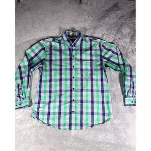 Distefano‎ Men's Plaid Long-Sleeve Shirt 2XL Western Cabincore Outdoor